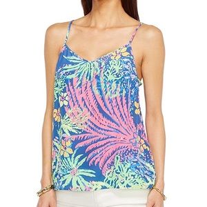 Lily Pulitzer Dusk Silk Racerback Tank